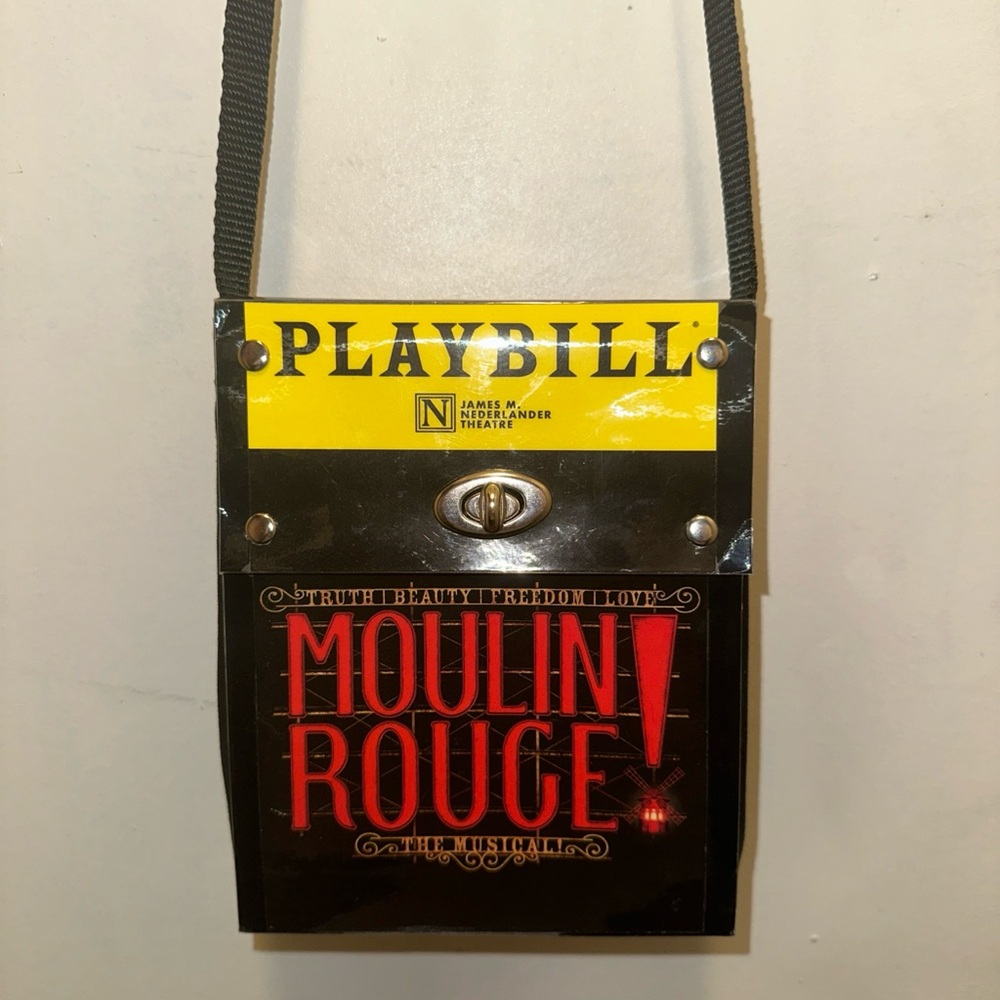 Moulin Rouge Black and Yellow Crossbody Bag